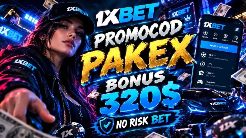 The 1xBet bonus Pakistan new players can claim with promo code PAKEX and a first deposit